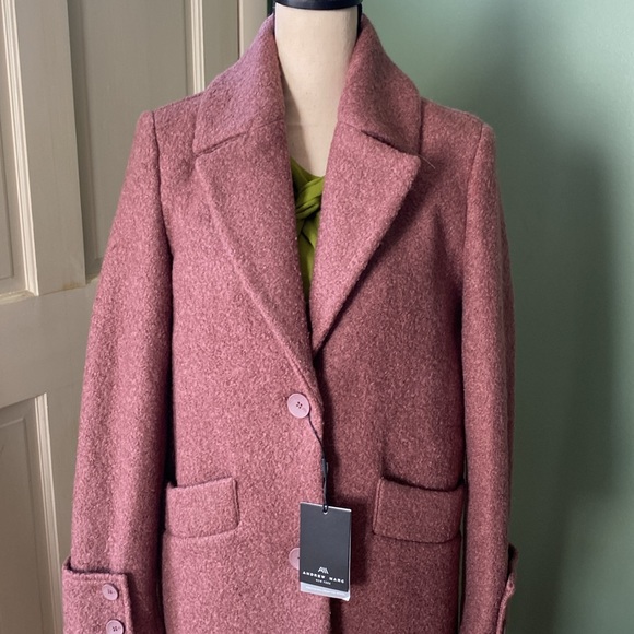 New women’s Sz S elegant pink business brown jacket coat - Picture 6 of 12
